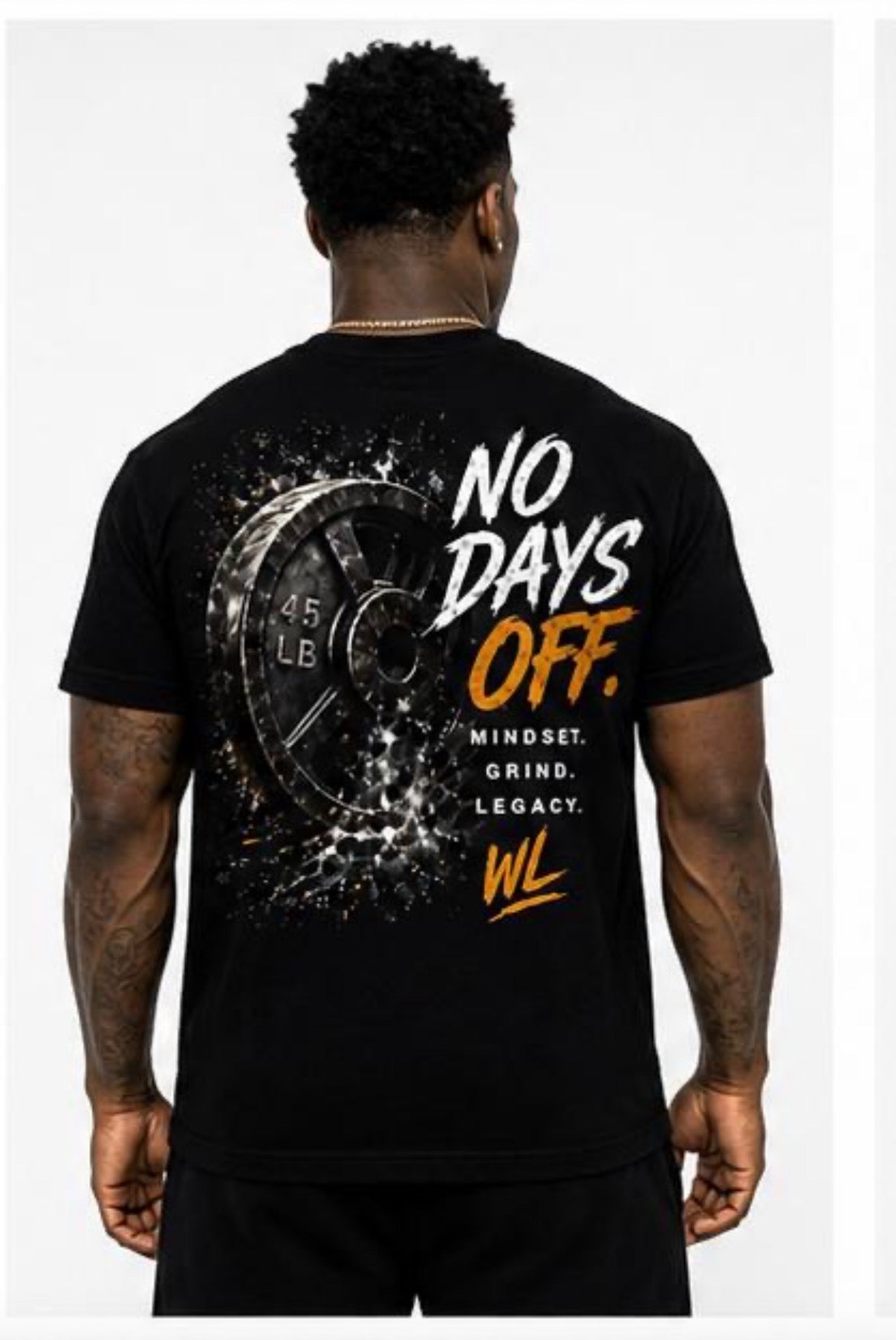 No Days Off Tee – Black