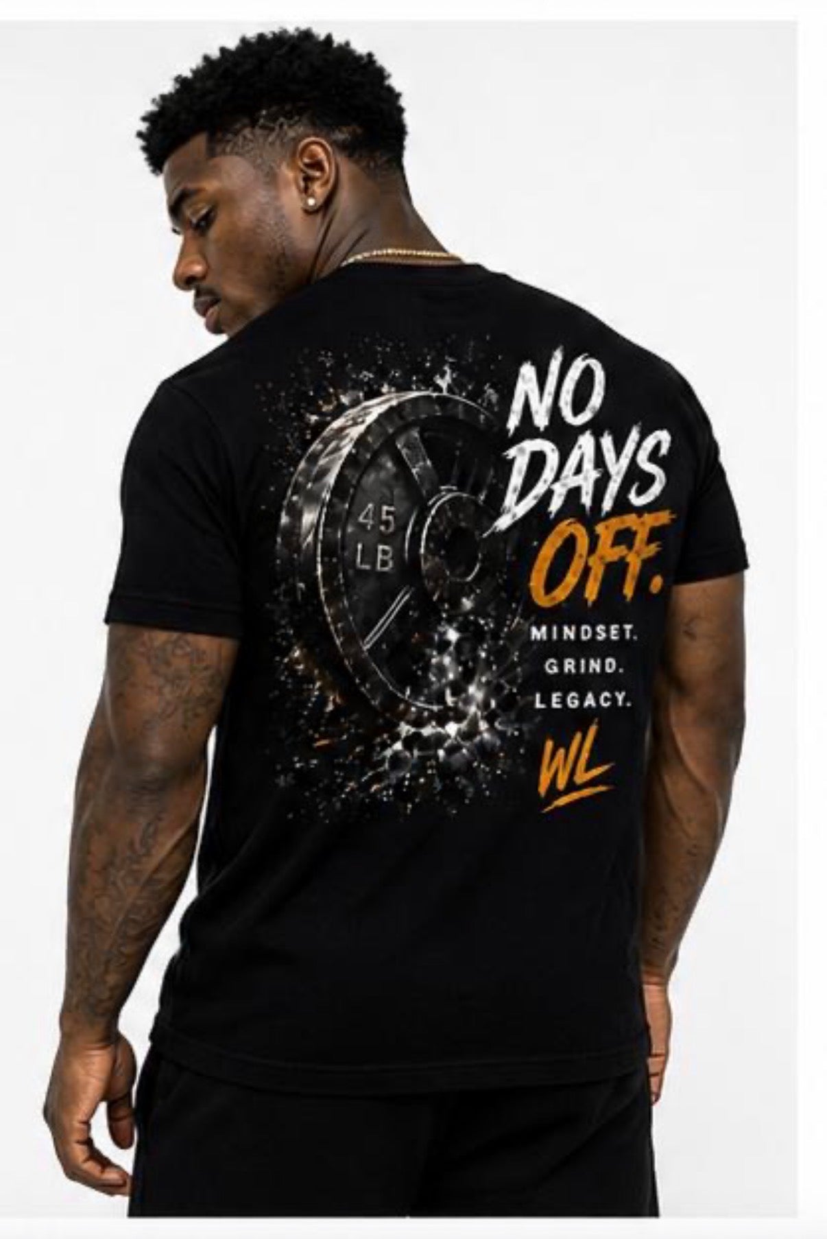 No Days Off Tee – Black