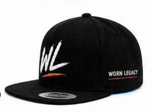 Worn Legacy Snapback – No Days Off (Black/Orange)