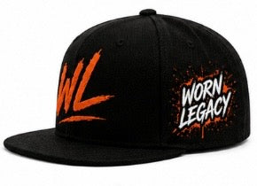 Worn Legacy Snapback – No Days Off (Black/Orange)