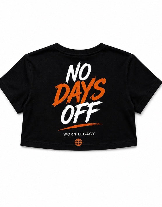 WL Cropped Streetwear Tee – “No Days Off” Edition